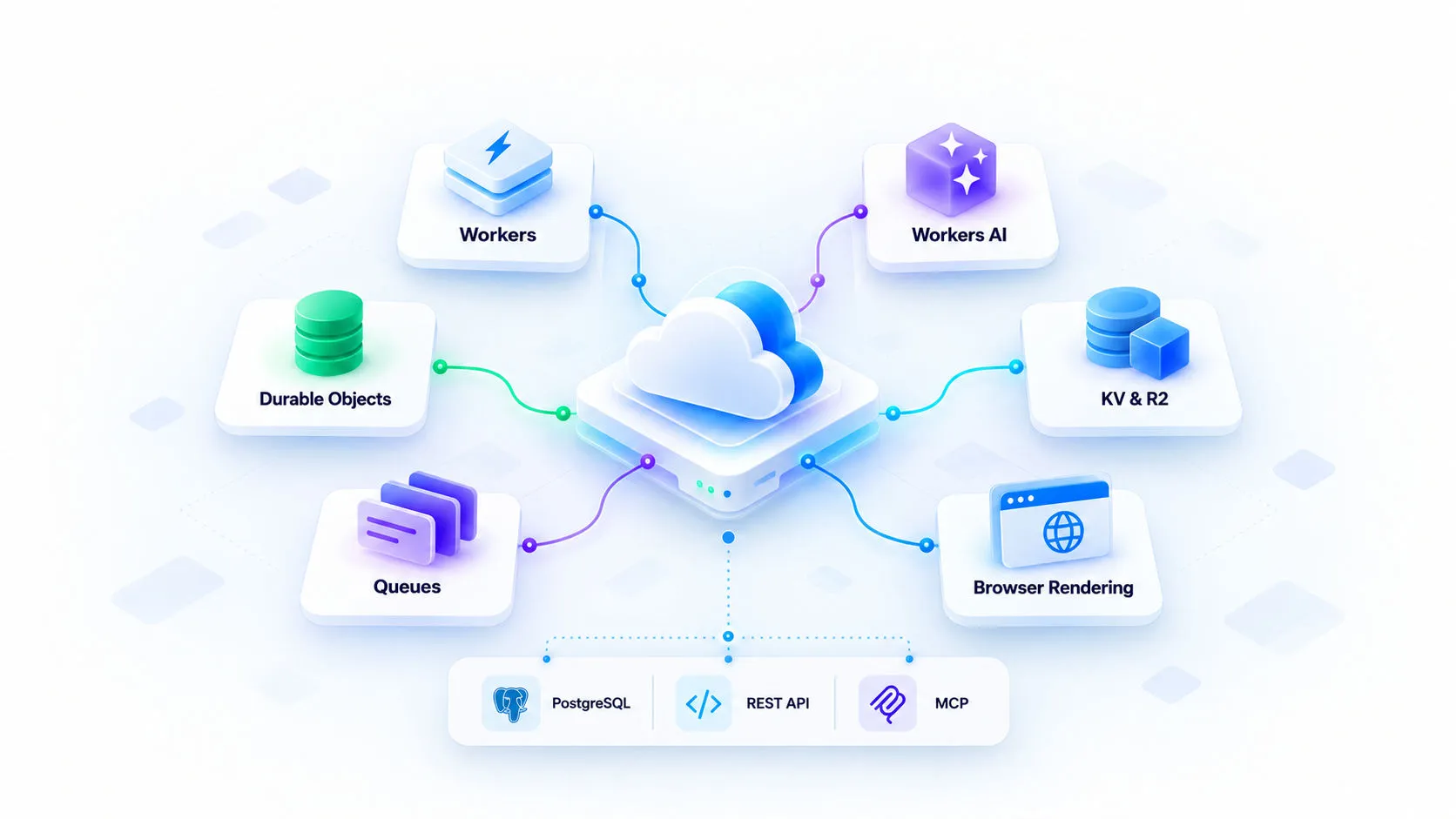Cloud infrastructure for AI and web tools.